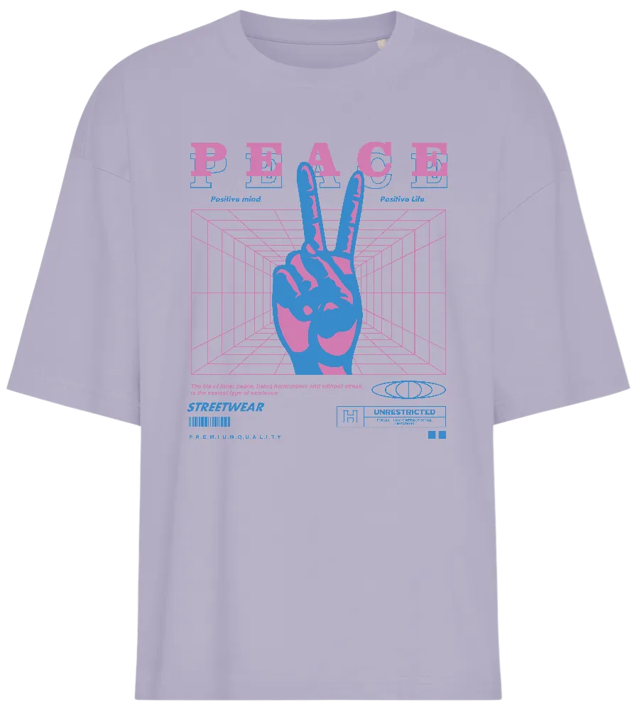 Retro Peace Design - Premium women's oversized t-shirt