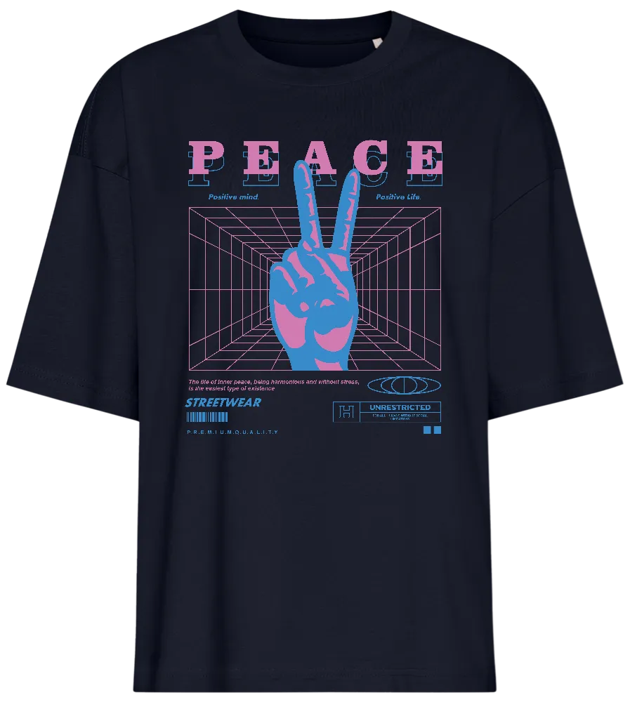 Retro Peace Design - Premium women's oversized t-shirt