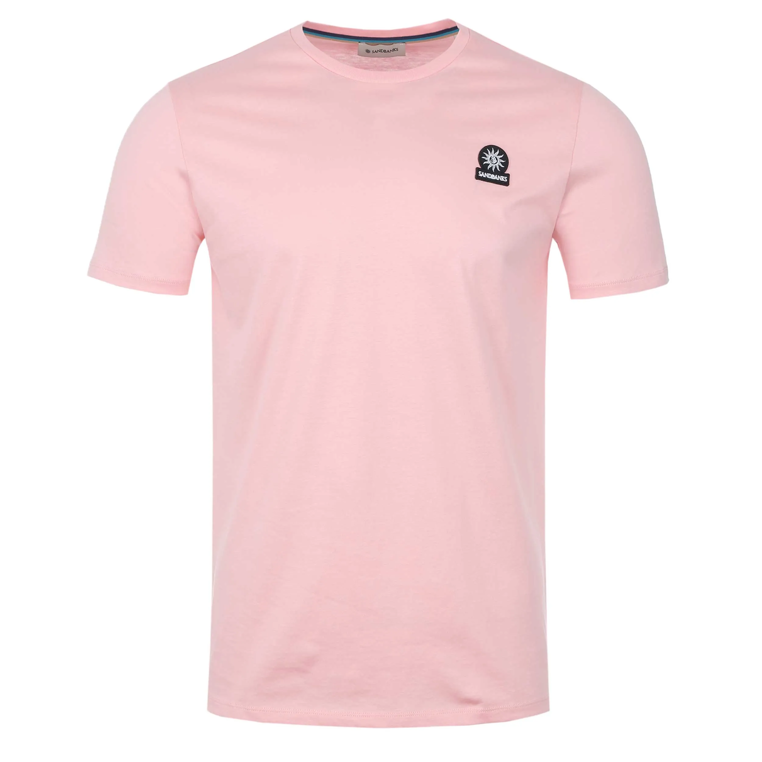 Sandbanks Badge Logo T Shirt in Crystal Rose