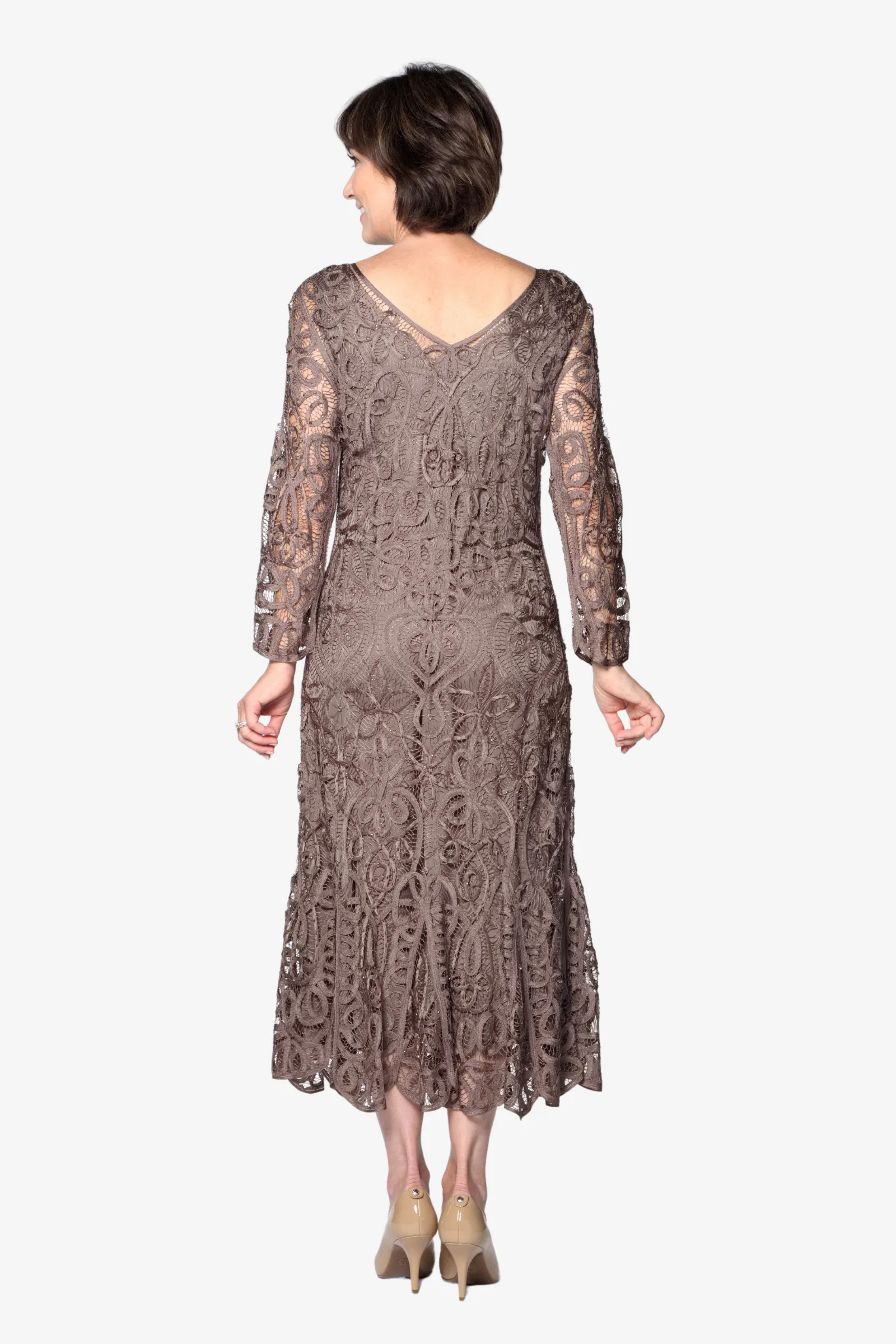 Soulmates D1423 Long Sleeve T-Length Dress