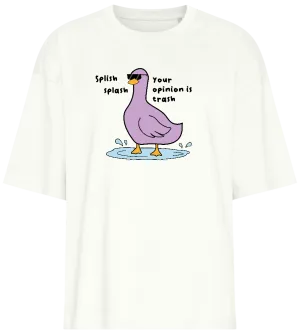 Splish Splash Design - Premium women's oversized t-shirt