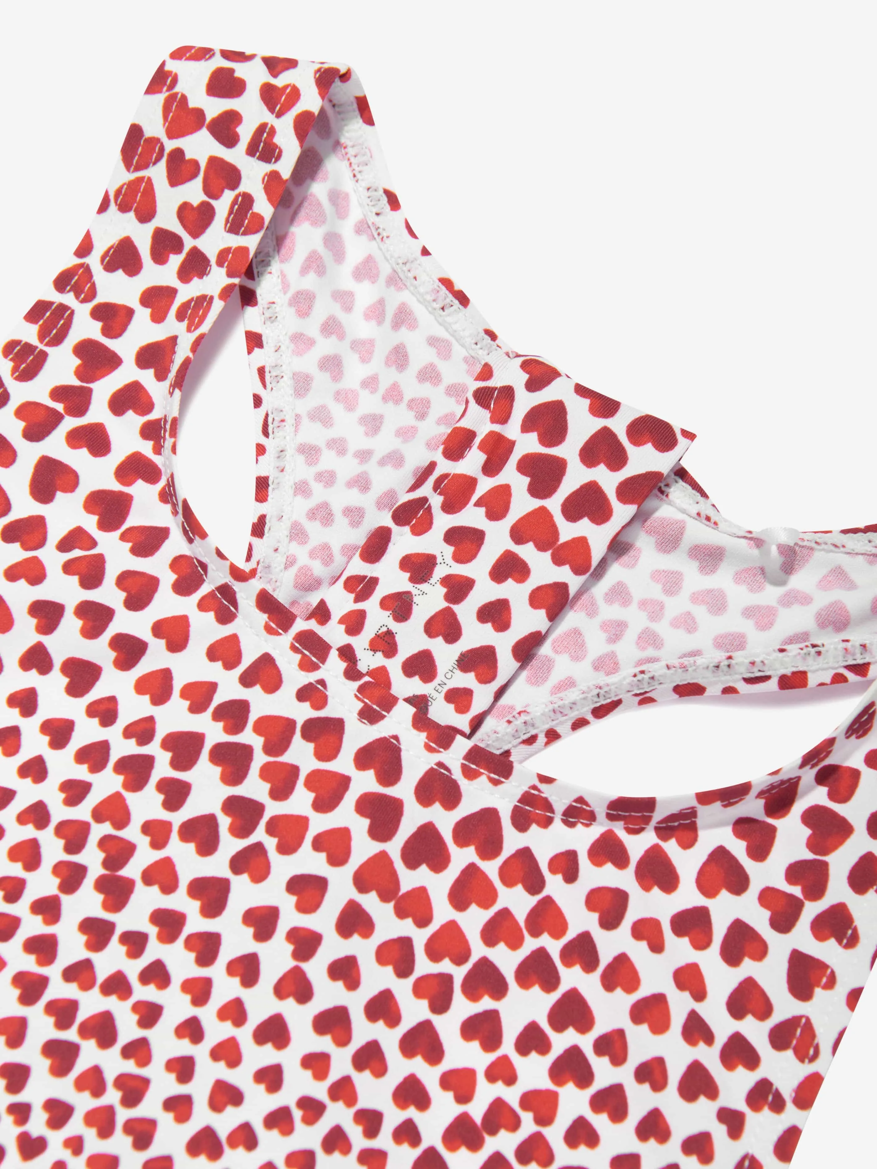 Stella McCartney Girls Heart Swimsuit in Red