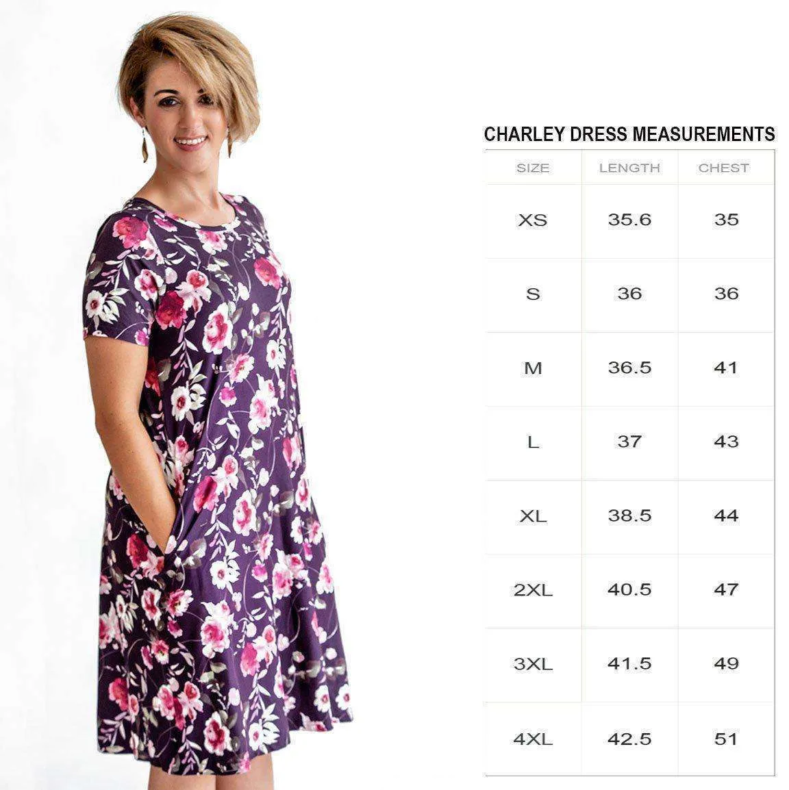 Sweet Summer Bee Happy - Women's Short Sleeve Cloud Soft Charley Dress