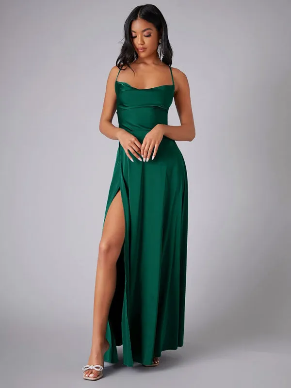 TEEK - Slim Fit Elegant Backless Long Dress