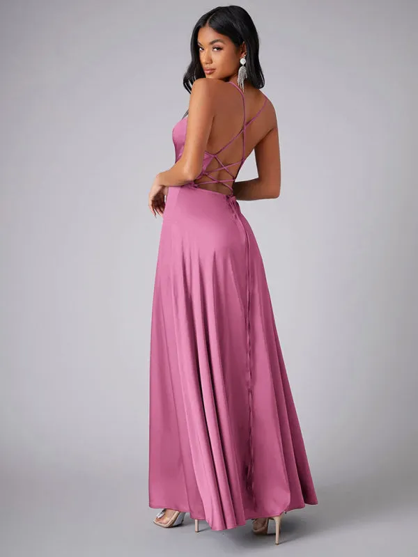 TEEK - Slim Fit Elegant Backless Long Dress