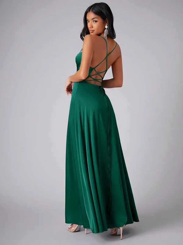 TEEK - Slim Fit Elegant Backless Long Dress