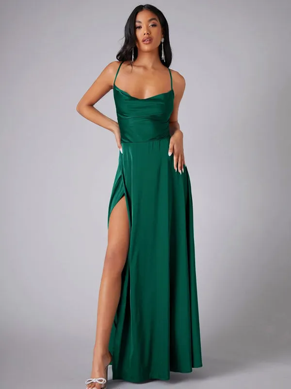 TEEK - Slim Fit Elegant Backless Long Dress