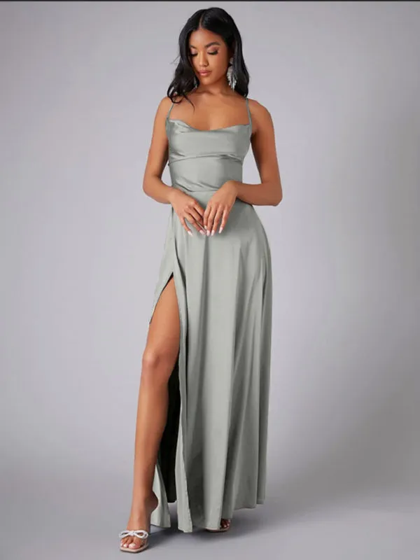 TEEK - Slim Fit Elegant Backless Long Dress