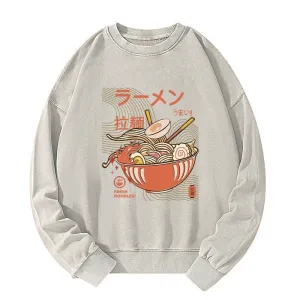 Tokyo-Tiger Fresh Ramen Noodles Washed Sweatshirt