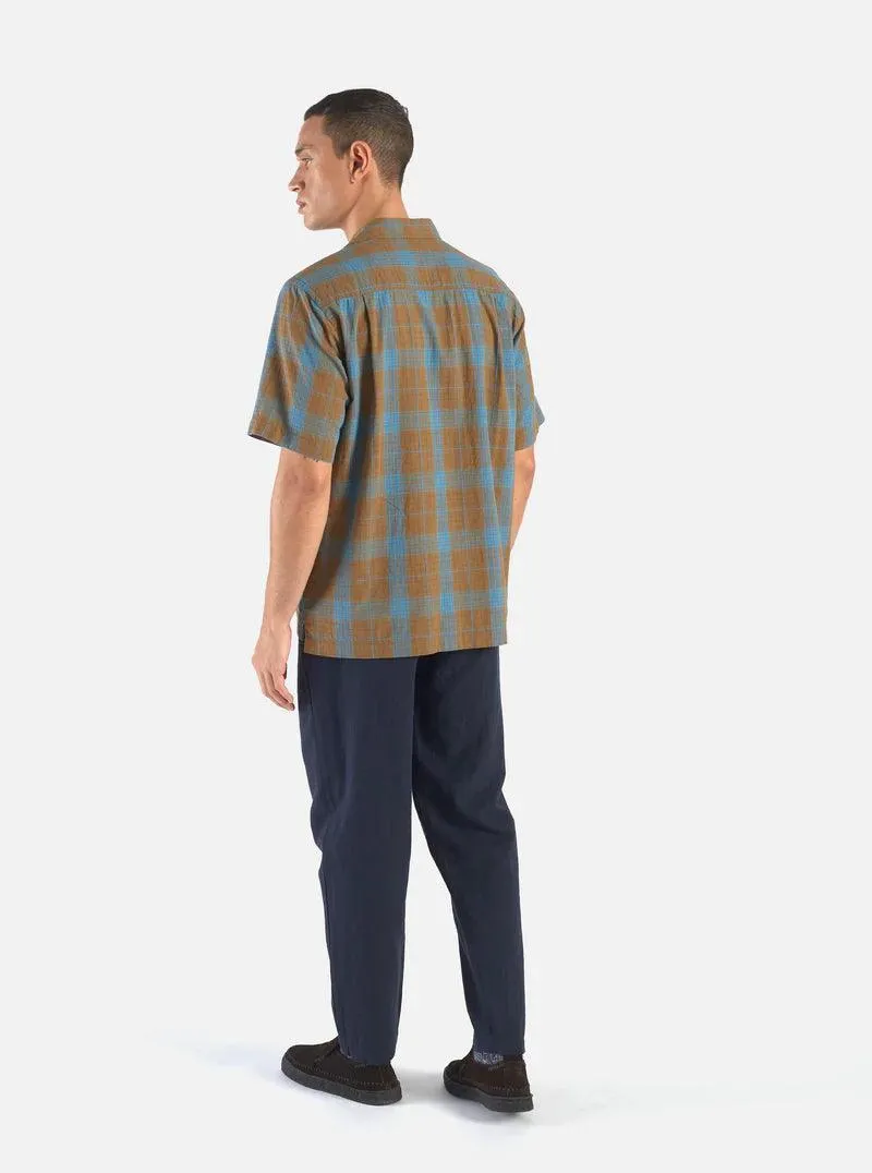 Universal Works - Camp Shirt In Sea/Sand Taki Check