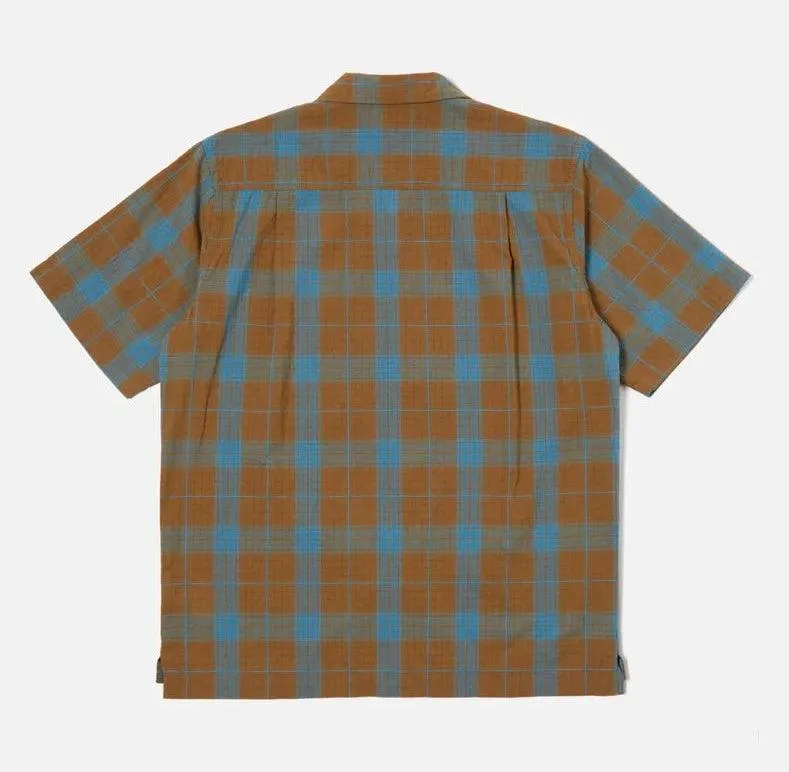 Universal Works - Camp Shirt In Sea/Sand Taki Check