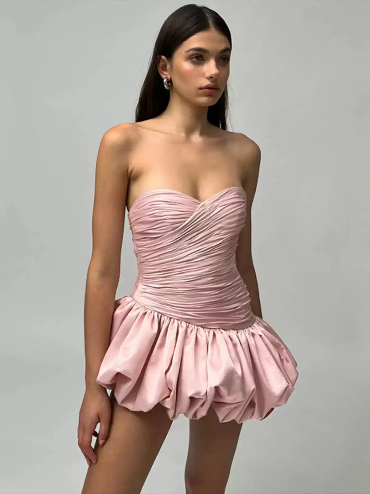 Viola Balloon Skirt Mini Dress