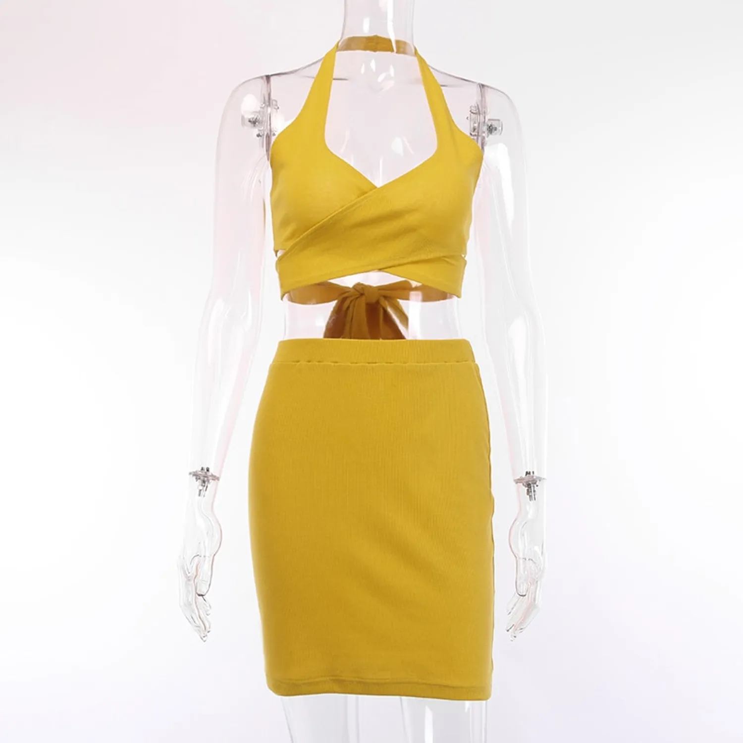 Women's Summer Bodycon Two-Piece Dress